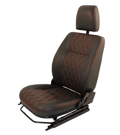 Front Seat Pair Heated Diamond Red - EXT338DRH - Exmoor